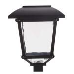 Hampton Bay Terrace Park 10 Lumen Black LED Weather Resistant Outdoor Solar Path Light with Plastic Lens (4-Pack) (32300-008-4pk)