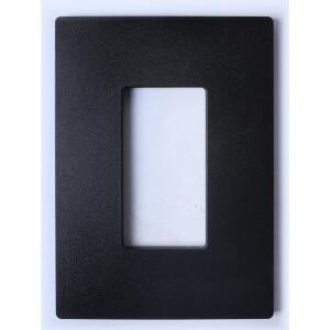 Hampton Bay 1-Gang Black Decorator/Rocker Plastic Wall Plate (8452349)