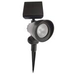 Hampton Bay 55 Lumen Black LED Weather Resistant Outdoor Solar Spot Light with Adjustable Head (72301-03)