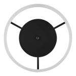 Home Decorators Collection 13.80 in. Black LED Flush Mount Fixture (20747-007)