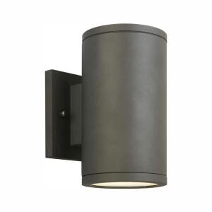 Home Decorators Collection Rodham 8 in. Black Integrated LED Hardwired Outdoor Wall Light Lantern Sconce (IZC1691L-2)