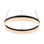 Home Decorators Collection Kipling 35-Watt Black Modern Integrated LED Pendant Light with Frosted Acrylic Shade (22826-002)