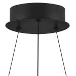 Home Decorators Collection Kipling 35-Watt Black Modern Integrated LED Pendant Light with Frosted Acrylic Shade (22826-002)