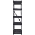 Husky 5-Tier Industrial Duty Steel Freestanding Garage Storage Shelving Unit in Black (90 in. W x 90 in. H x 24 in. D) (N2W902490W5B)