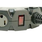 Husky 14/3 Heavy Duty 10-Outlet Plug Adapter Converter, Black (5192-23100006)