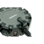 Husky 14/3 Heavy Duty 10-Outlet Plug Adapter Converter, Black (5192-23100006)