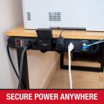 Husky 8 ft. 14/3 Heavy Duty 6-Outlet 2100 Joule Surge Protector, Black (YLPT-154)