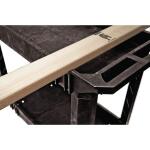 Husky 2-Tier Plastic 4-Wheeled Service Cart in Black (12603)