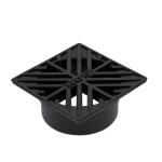 NDS 4 in. Plastic Square Drainage Grate in Black (2)