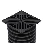 NDS 5 in. Plastic Square Drainage Grate in Black (8)