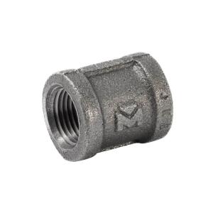 Southland 1/2 in. Black Malleable Iron FPT x FPT Coupling Fitting (521-203HN)