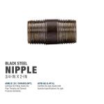Southland 3/4 in. x 2 in. Black Steel Schedule 40 Nipple (584-020HN)