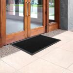 TrafficMaster Black 23.75 in. x 31.5 in. Rubber Door Mat (39372090002400032P)