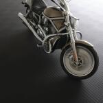 TrafficMaster Black Raised Coin 18 in. W x 18 in. L x 0.1 in. Thick Rubber Exercise\Gym Flooring Tiles (6 Tiles\Case) (13.5 sq. ft.) (11N-532-18X18HD)