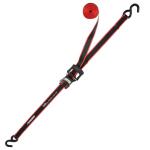 Husky 16 ft. 1.25 in. Ratchet Tie-Down Straps with S-Hook (4-Pack) (FH0836E)