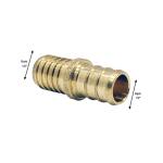 Apollo 1/2 in. Brass PEX-B Barb Polybutylene Coupling (APXBC1212)