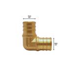 Apollo 3/4 in. Brass PEX-B Barb 90-Degree Elbow (APXE3434)