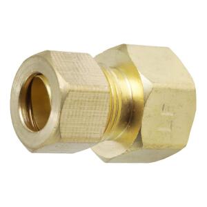 Everbilt 1/2 in. x 3/8 in. Female OD Compression Brass Reducing Coupling Fitting (800899)