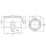 Everbilt 3/4 in. x Close MIP Brass Hex Nipple Fitting (802459)