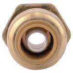 SharkBite 3/8 in. (1/2 in. O.D.) Push-to-Connect x 1/2 in. MIP Brass Reducing Adapter Fitting (U118LFA)