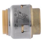 SharkBite Max 1/2 in. Push-to-Connect Brass End Stop Fitting Pro Pack 4-Pack (UR514J4)