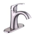 Glacier Bay Arnette Single Handle Single Hole Bathroom Faucet in Brushed Nickel (HD67095W-6404 )