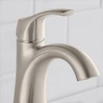 Glacier Bay Arnette Single Handle Single Hole Bathroom Faucet in Brushed Nickel (HD67095W-6404 )