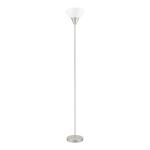 Hampton Bay Brushed Nickel 1-Light Torchiere Floor Lamp, 70 inches tall, with Plastic Shade