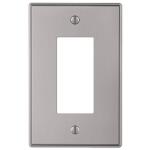 Hampton Bay Ansley 1 Gang Rocker Metal Wall Plate - Brushed Nickel (70RBNHB)