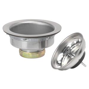 Glacier Bay 3/4 in. Standard Post Sink Strainer in Brushed Steel (7043-103BS)