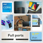 ASUS Vivobook S 16" Flip 2-in-1, i5-1335U, 8GB RAM, 512GB SSD, Midnight Black