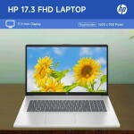 HP 17.3" Touchscreen Laptop, Intel Core i3, 16GB RAM, 128GB eMMC + 1TB SSD, Windows 11 H, Silver