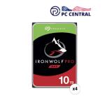Seagate 10TB IronWolf Pro 7200 rpm SATA III 3.5" Internal NAS HDD (CMR, Retail, 4-Pack)
