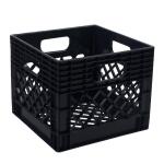 GSC Technologies 11 in. x 13 in. x 13 in. Black Milk Crate (MC131311-002)
