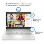 HP 14" Laptop, i5-1135G7, 8GB RAM, 256GB SSD, Natural Silver (14-dq2078wm)