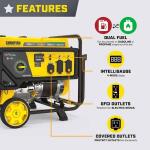 Champion Power Equipment 7850/6250 Watt Dual Fuel Portable Generator with CO Shield Recoil Start (201463)