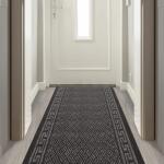 TrafficMaster Greek Key Charcoal 2 ft. 2 in. x Your Choice Length Roll Runner (MT1004438US)