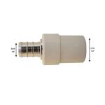 Apollo 1/2 in. Chrome Plated Brass Barb x CPVC CTS Transition Coupling (APXCPVC12)