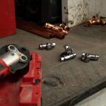 BRASSCRAFT MFG CO INC 1/2 in. Press Connect Inlet x 3/8 in. Compression Outlet 1/4 Turn Angle Valve (G2CP19X C1)