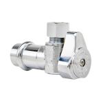 BRASSCRAFT MFG CO INC 1/2 in. Press Connect Inlet x 3/8 in. Compression Outlet 1/4 Turn Angle Valve (G2CP19X C1)