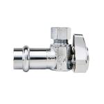 BRASSCRAFT MFG CO INC 1/2 in. Press Connect Inlet x 3/8 in. Compression Outlet 1/4 Turn Angle Valve (G2CP19X C1)