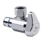 BrassCraft 1/2 in. Cold Expansion PEX Inlet x 3/8 in. Comp Outlet 1/4-Turn Angle Stop (G2CEPX19X C1)