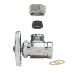 BrassCraft 1/2 in. FIP Inlet x 7/16 in. and 1/2 in. Slip-Joint Outlet Multi-Turn Angle Valve (O3301X C1)