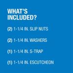 Dearborn Brass 1-1/4 in. 24-Gauge Chrome-Plated Brass Sink Drain S- Trap (HDC2718-1)