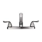 Glacier Bay Constructor Double Handle Standard Kitchen Faucet in Chrome (HD67099-0B01)