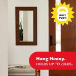 Command 20 Lb XL Heavyweight Picture Hanging Strips, White, Damage Free Decorating, 8 Pair (17217-8ES)