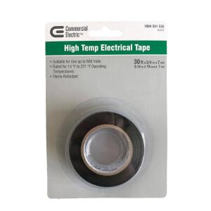 Commercial Electric 3/4 in. x 30 ft. Commercial Carded Electrical Tape, Black (EC-800)