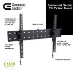 Commercial Electric Tilt TV Wall Mount for 42 in to 90 in. TVs (MB-52901)