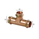 Viega ProPress 3/4 in. Press Copper Tee 5-Pack (77460)