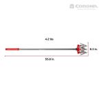 Corona MAX Garden Disc Cultivator with Adjustable 6.5 in. Steel Tines and Red Comfort Grip (LG13635)